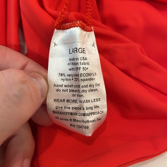 Mara Hoffman Lg One Piece Swim Suit - Picture 4 of 5